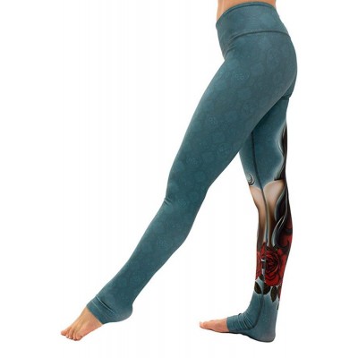 Teal Ghost Casual Skinny Leggings