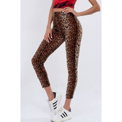 Leopard High Waist Casual Leggings